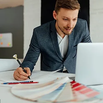 EVNEED 7PCS Diamond Pens Beautiful Metal Ballpoint Pen for Women,Coworkers,Hostess and Girlfriend