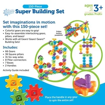 Learning Resources Gears! Gears! Gears! Super Toy Set 150 Pieces