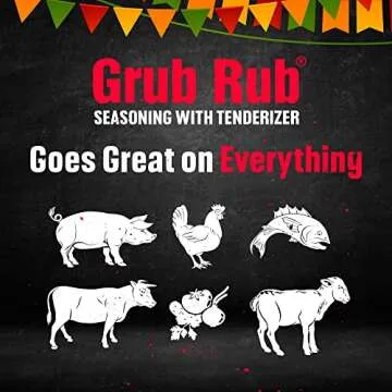 Grub Rub BBQ Blend - Award-Winning Seasoning for Juicy Meats