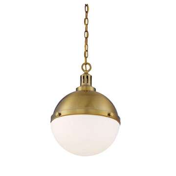 Savoy House 7-203-2-322 Lilly 2-Light Warm Brass Pendant (13" W x 18"H)