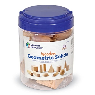 Learning Resources Geometric Wooden Shapes Set of 12