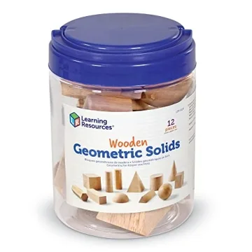 Learning Resources Geometric Wooden Shapes Set of 12