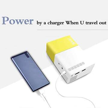 ARTLII 1080P Mini Projector - Portable & Compact Fun