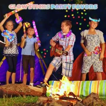 esycooying 36 Pack Glow Sticks Party Favors, Light up Toys Pop Tubes Bulk, LED Glow Necklaces Bracelets Birthday Goodie Bag Stuffers, Glow in the Dark Halloween Party Supplies Gift Toys Prizes (36)