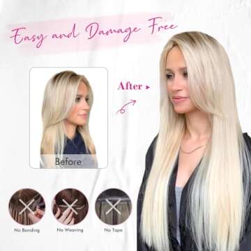 REECHO Invisible Wire Hair Extensions for Instant Volume