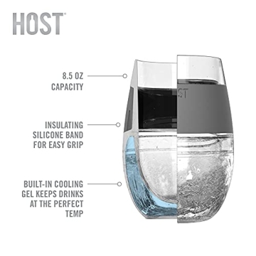 HOST Wine Freeze Cooling Cup for Perfect Wine Temperatures