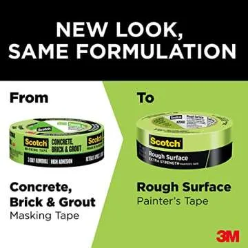 Scotch Painter's Tape for Rough Surfaces and Easy Removal