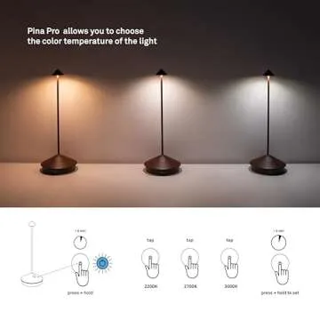 Zafferano Pina Pro LED Lamp - Rechargeable & Stylish