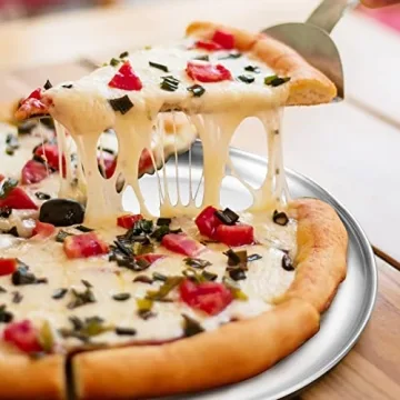 Deedro Stainless Steel Pizza Pans, 13½ Inch, 2 Pack