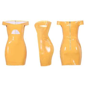 Doris Apparel Sexy PU Leather Bodycon Dress