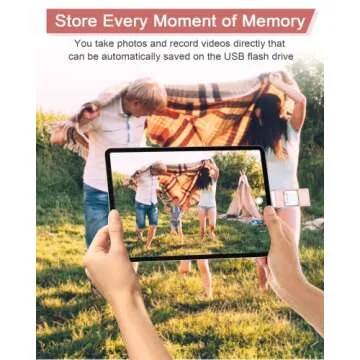 Sunany Flash Drive 128GB, USB Memory Stick External Storage Thumb Drive Compatible for Phone, Pad, Android, PC and More Devices (Pink)