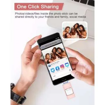 Sunany Flash Drive 128GB, USB Memory Stick External Storage Thumb Drive Compatible for Phone, Pad, Android, PC and More Devices (Pink)