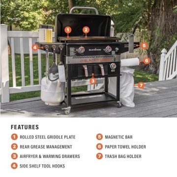 Blackstone 1962 Air Fryer Griddle Station - Outdoor Cooking
