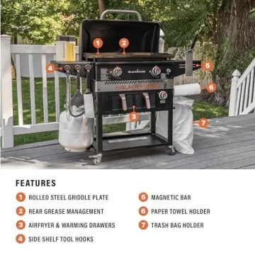 Blackstone 1962 Air Fryer Griddle Station - Outdoor Cooking