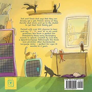 Ted and Tina Adopt a Kitten: T, D, N Sounds (Phonological and Articulation Children's Books)