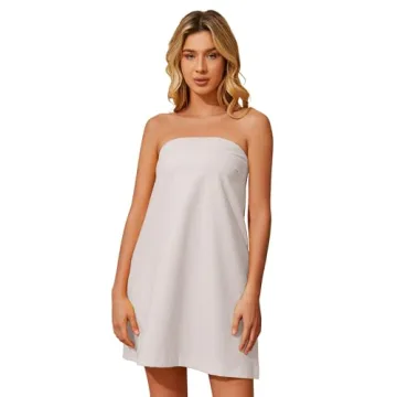 Meladyan Women’s Summer Tube Dress With Pockets