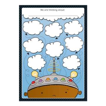 Thinking Stems Bulletin Board Set for Critical Thinking Skills