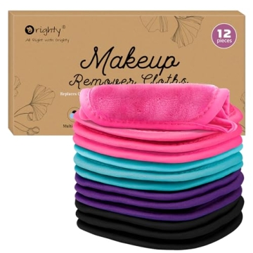 Orighty Makeup Remover Cloths 12 Pack – Eco-Friendly and Soft Facial Cleansing Pads