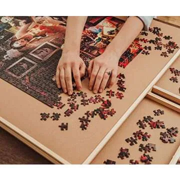 Horror Night Watch Party 1000-Piece Jigsaw Puzzle by Rachid Lotf | Brain Teaser for Adults, Educational Developmental Toys & Games, Building Kit Activities to Encourage Creative Play | 28 x 20 Inches
