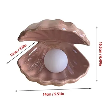 YYSS Japanese Style Ceramic Shell Night Light for Gifts