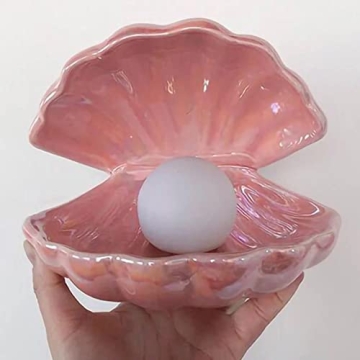 YYSS Japanese Style Ceramic Shell Night Light for Gifts