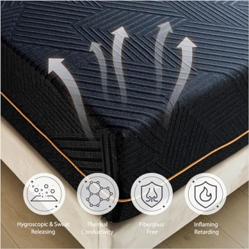 Dyonery King 14 Inch Memory Foam Mattress - Exceptional Comfort