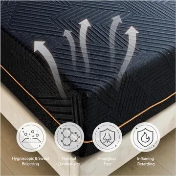 Dyonery King 14 Inch Memory Foam Mattress - Exceptional Comfort