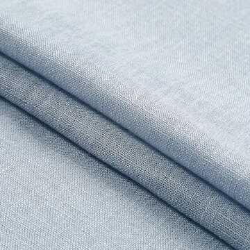 WEST LAKE 102 Inches Long Dusty Blue Bailey Pinch Pleat Full Blackout Curtains with Liners,Linen Textured Drapes for Modern Bedroom Living Room,Thermal Insulating Backtab Window Treatment,40"Wx102"Lx2