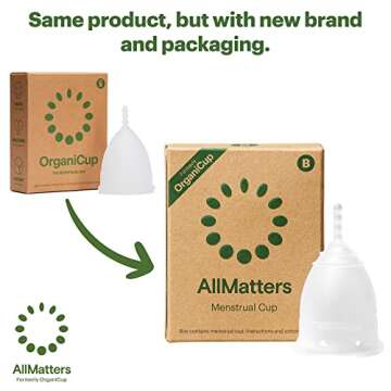 OrganiCup Menstrual Cup by AllMatters - Size B - Eco-Friendly & Award-Winning