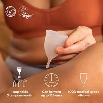 OrganiCup Menstrual Cup - Size B for Comfort & Sustainability