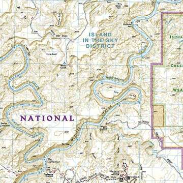 Canyonlands National Park Map by National Geographic - Waterproof & Detailed