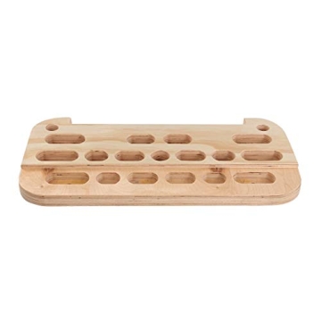 Wooden Hangboard for Rock Climbing Grip Training - 17 Holds