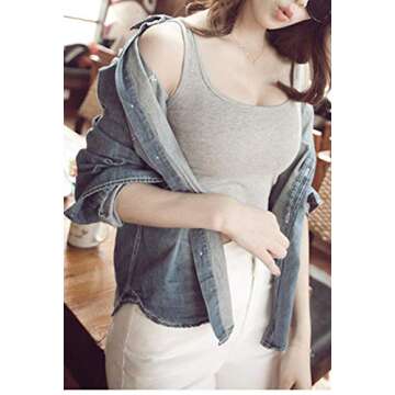 HZH Short Yoga Dance Athletic Tank Crop Tops Shirts for Women or Teens(3 Pack)(S,Black White Grey)