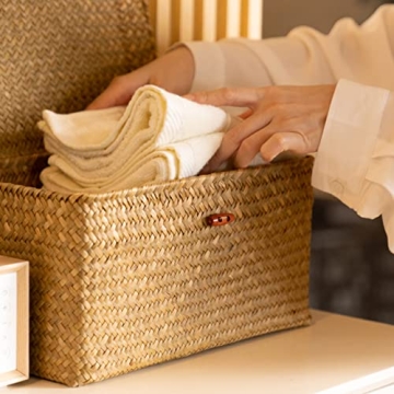 Natural Seagrass Storage Baskets - Elegant Organization Solutions