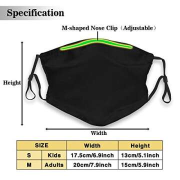 Comfortable Printed mask,Education, Science Class Themed Biology Chemistry and Physics Protons Neutr...