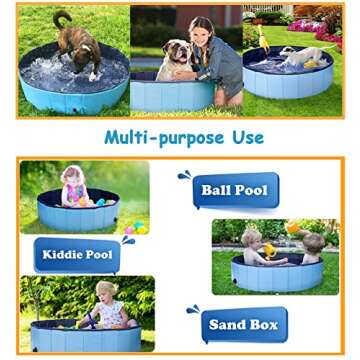 Portable PJZP Dog Pool for Pets - Foldable & Durable