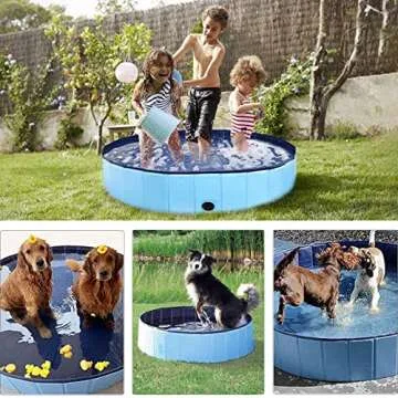 Portable PJZP Dog Pool for Pets - Foldable & Durable