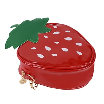 Cute Mini Strawberry Purse Leather Shoulder Bag