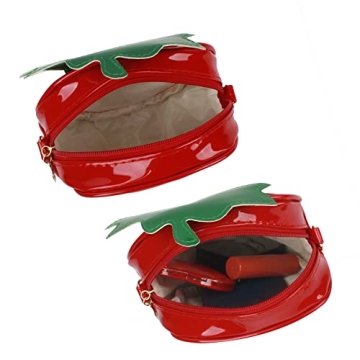 Cute Mini Strawberry Purse Leather Shoulder Bag