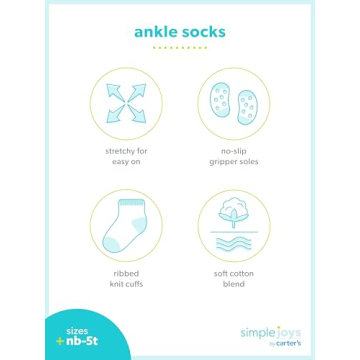 Stylish Simple Joys by Carter's 12-Pack Baby Socks