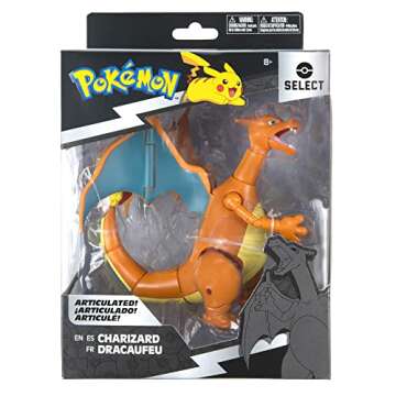 Pokemon Charizard, Super-Articulated 6-Inch Figure - Collect Your Favorite Pokémon Figures - Toys f...