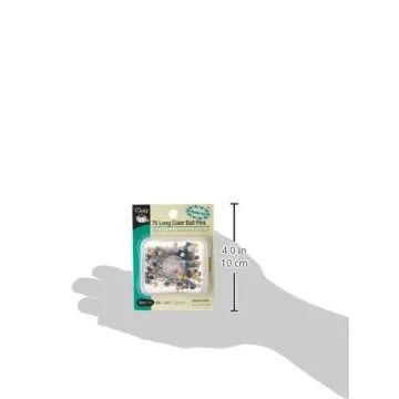 Dritz 31 Color Ball Pins, Long, 1-1/2-Inch (75-Count), package may vary