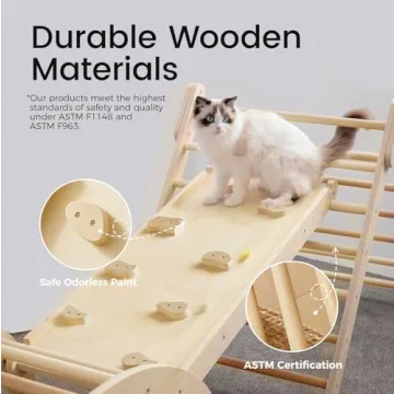 Tiny Land Pikler Triangle Set for Kid's Indoor Playground