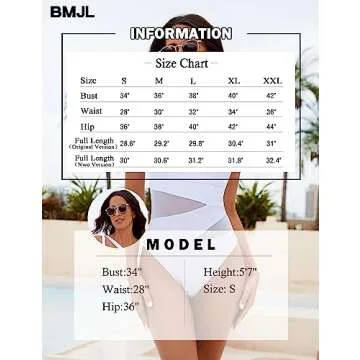 BMJL Womens One Piece Swimsuit Tummy Control Bathing Suits Sexy One Shoulder Mesh Slimming Swimwear(S,White)