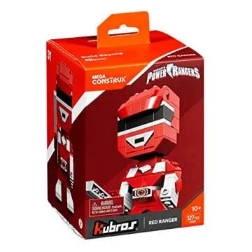 Mega Construx Kubros Power Rangers Red Ranger Figure