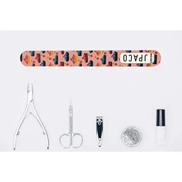 Colorful JPACO Nail Files Set - 120/240 Grit for All Nails