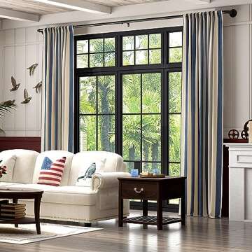 1 Inch Industrial Curtain Rods for Windows Blackout Wrap Around