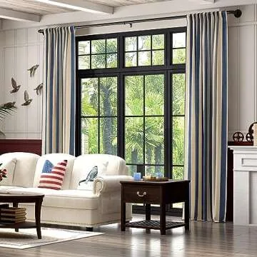 1 Inch Industrial Curtain Rods for Windows Blackout Wrap Around