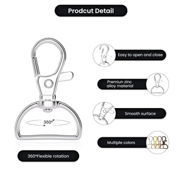 Durable Keychain Clips for DIY Projects and Lanyards