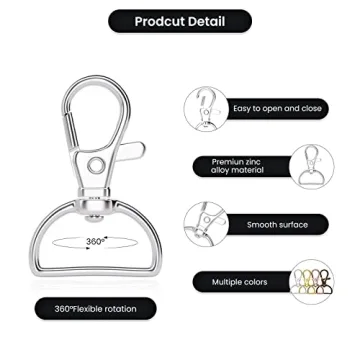 Durable Keychain Clips for DIY Projects and Lanyards